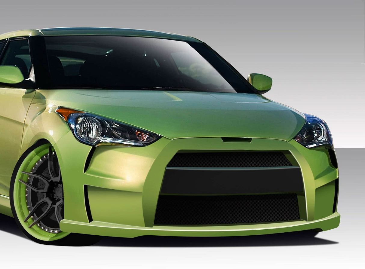 2012-2017 Hyundai Veloster VG-R Style Front Bumper Cover - FRP