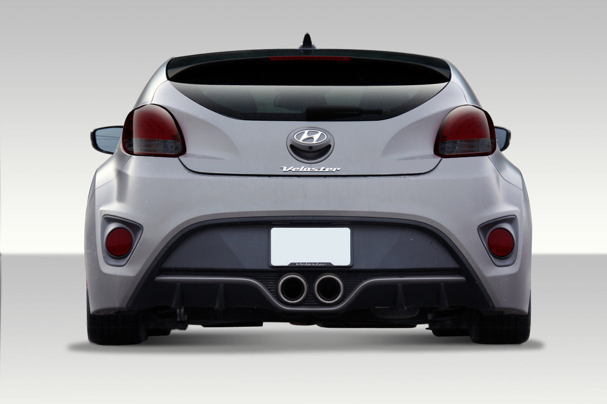 2012-2017 Hyundai Veloster Turbo Look Rear Bumper Cover - FRP