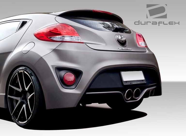 2012-2017 Hyundai Veloster Turbo Look Rear Bumper Cover - FRP