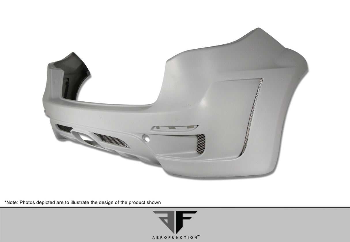 2011-2014 Porsche Cayenne AF-3 Style Wide Body Rear Bumper Cover - FRP