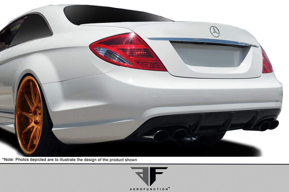 2007-2009 Mercedes CL63 AF-1 Style Rear Diffuser - Carbon Fiber
