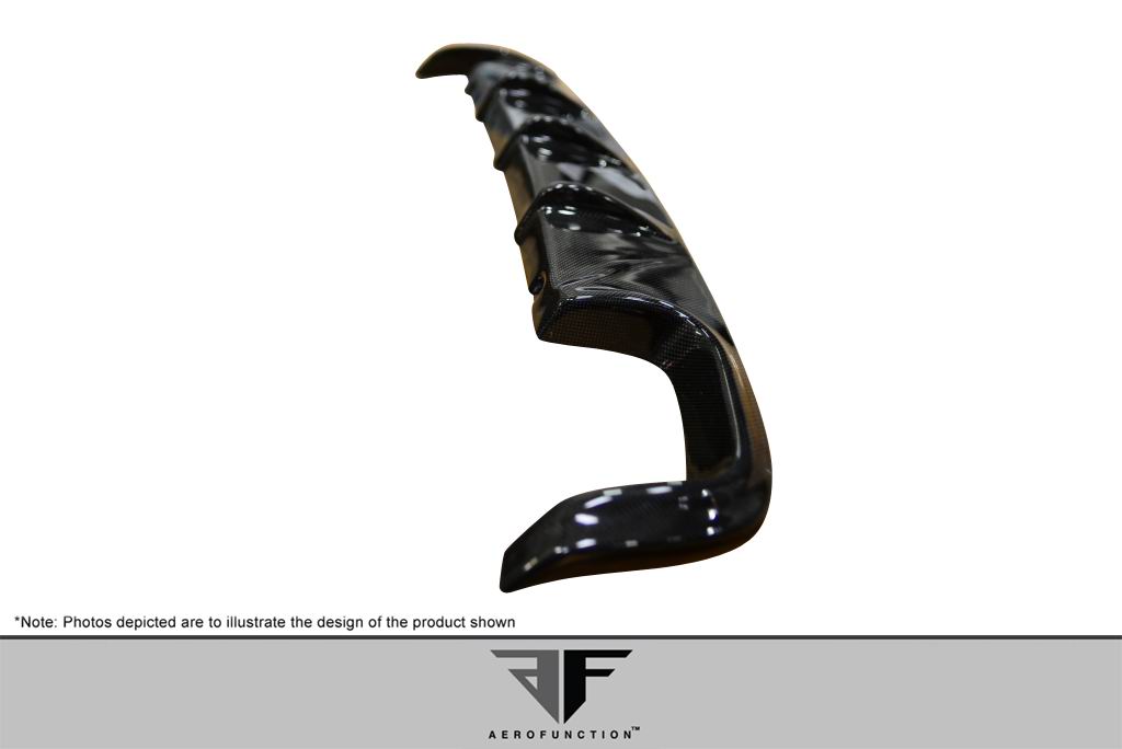 2010-2013 Mercedes E Class W212 AMG Sport AF-3 Style Rear Diffuser - Carbon Fiber