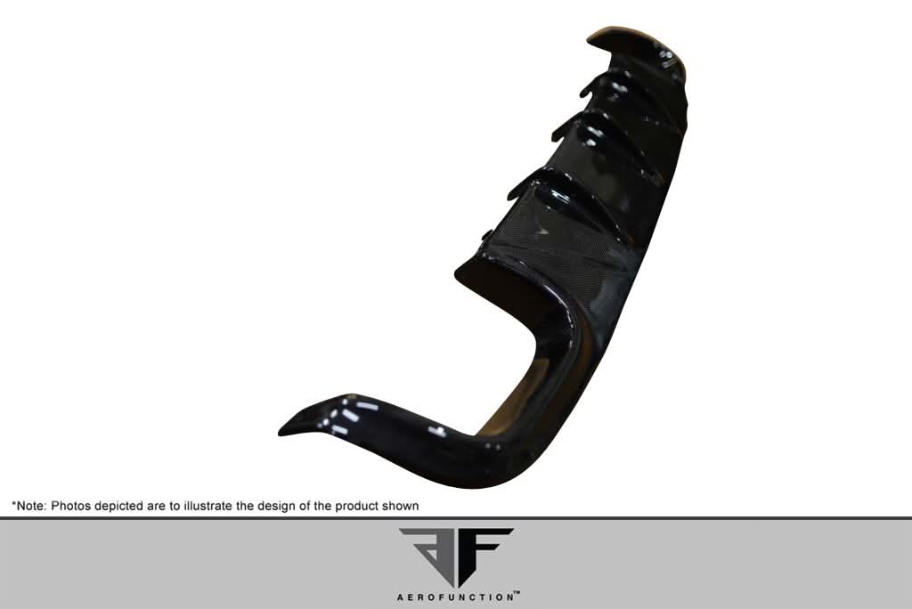2010-2013 Mercedes E Class W212 AMG Sport AF-3 Style Rear Diffuser - Carbon Fiber