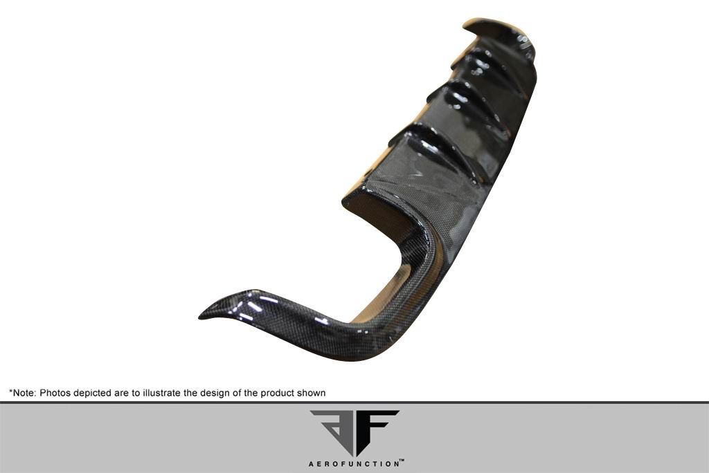2010-2013 Mercedes E Class W212 AMG Sport AF-3 Style Rear Diffuser - Carbon Fiber