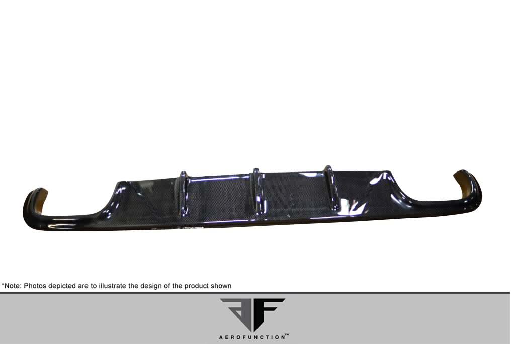 2010-2013 Mercedes E Class W212 AMG Sport AF-3 Style Rear Diffuser - Carbon Fiber