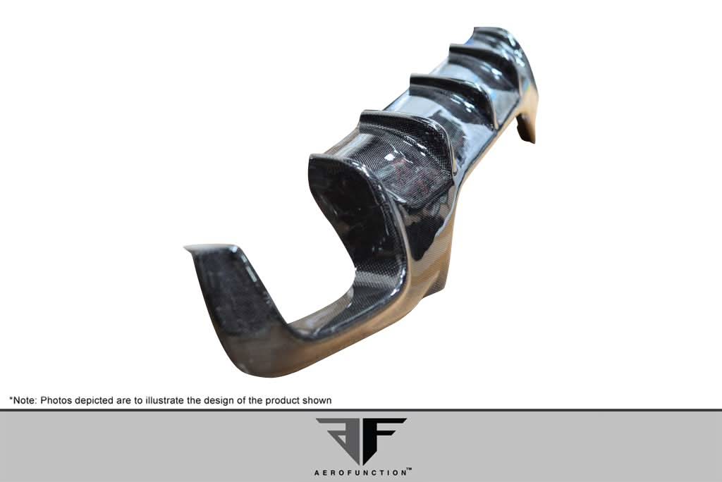 2006-2010 BMW M6 AF-1 Style Rear Diffuser - Carbon Fiber
