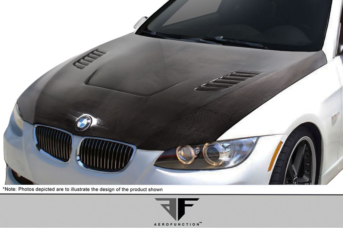 2007-2010 BMW 3 Series E92/E93 AF-1 Style Hood - Carbon Fiber