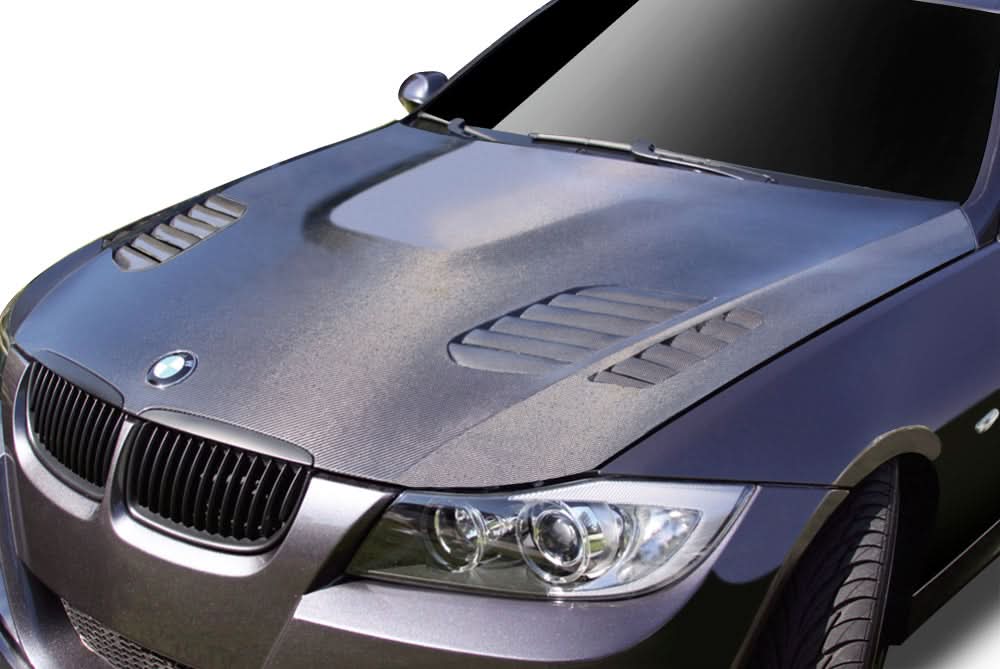 2006-2008 BMW 3 Series E90 AF-1 Style Hood - Carbon Fiber