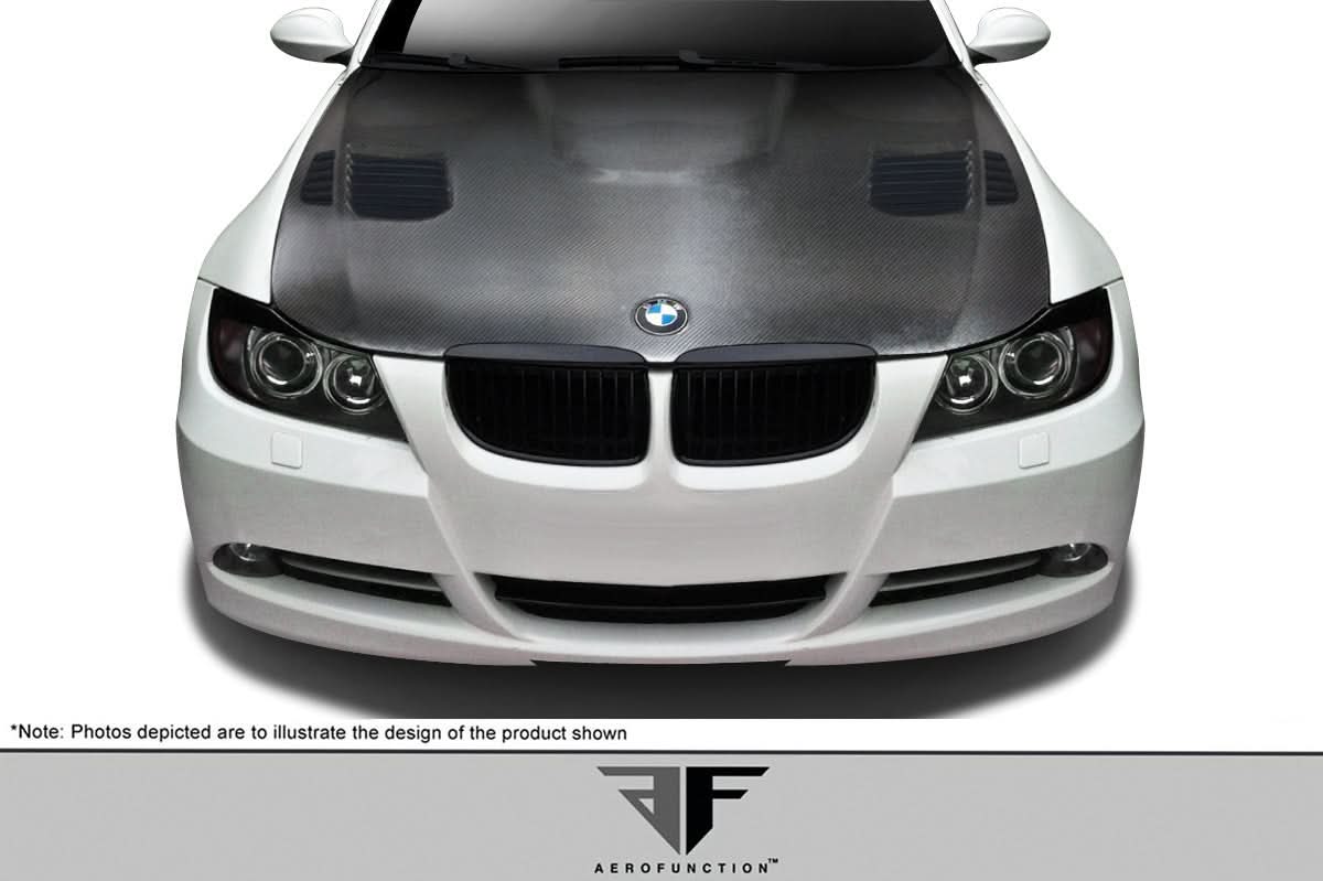 2006-2008 BMW 3 Series E90 AF-1 Style Hood - Carbon Fiber