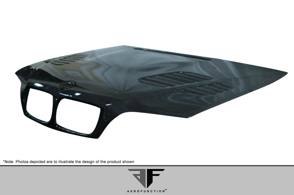 2002-2005 BMW 3 Series E46 AF-2 Style Hood - Carbon Fiber
