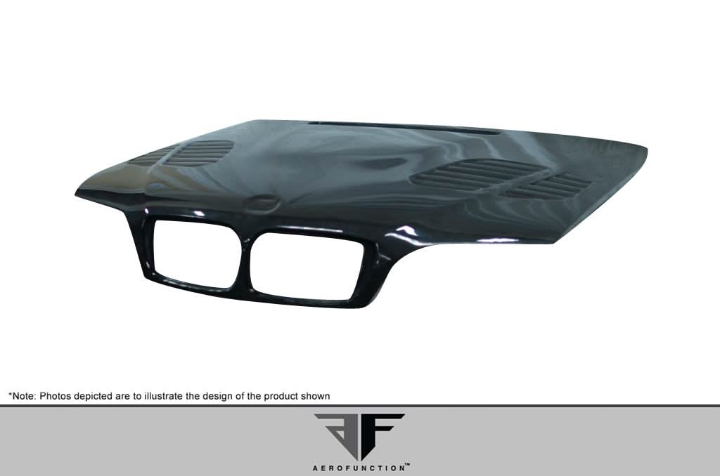 2002-2005 BMW 3 Series E46 AF-2 Style Hood - Carbon Fiber