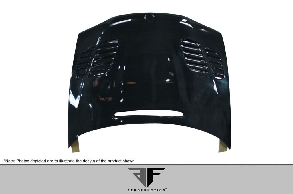 2002-2005 BMW 3 Series E46 AF-2 Style Hood - Carbon Fiber