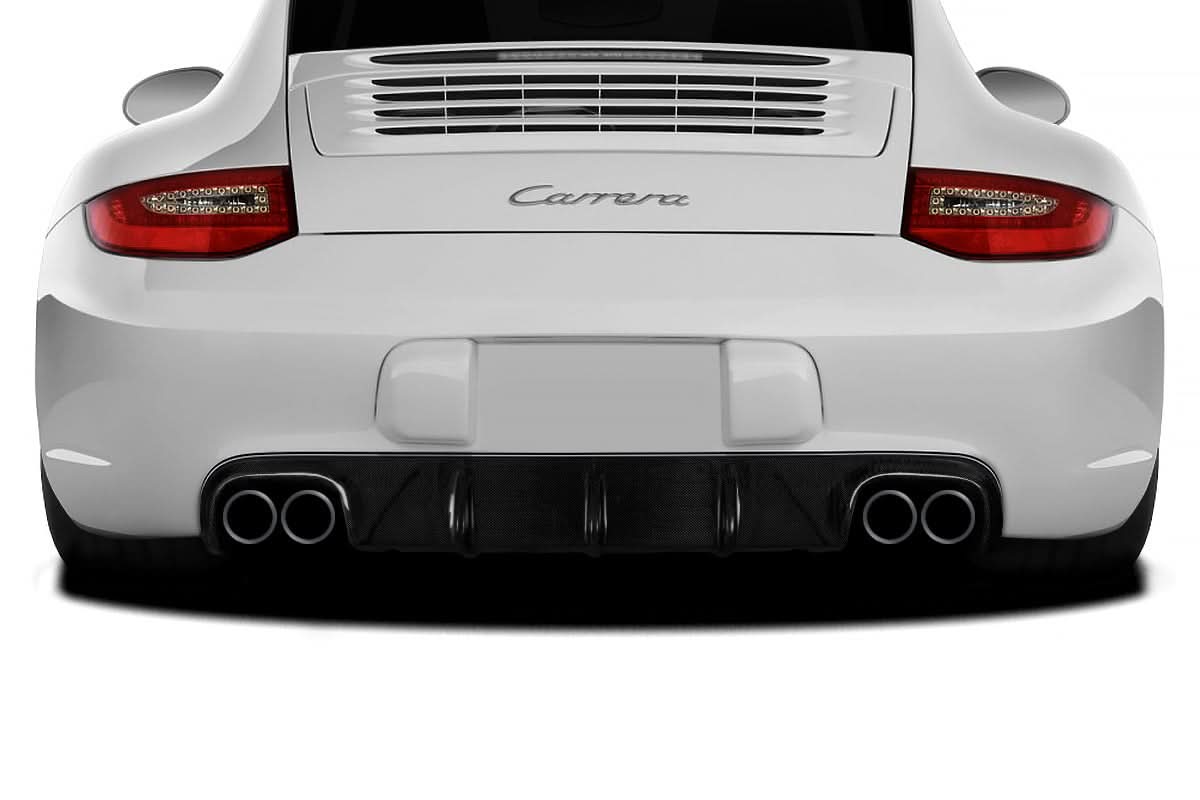 2009-2011 Porsche 911 Carrera AF-2 Style Rear Diffuser - Carbon Fiber