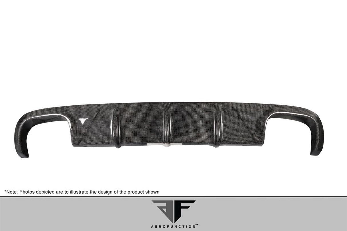 2009-2011 Porsche 911 Carrera AF-2 Style Rear Diffuser - Carbon Fiber