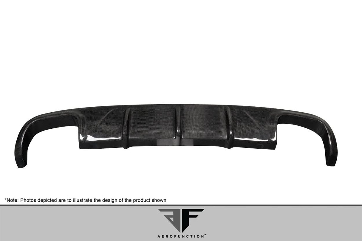 2009-2011 Porsche 911 Carrera AF-2 Style Rear Diffuser - Carbon Fiber
