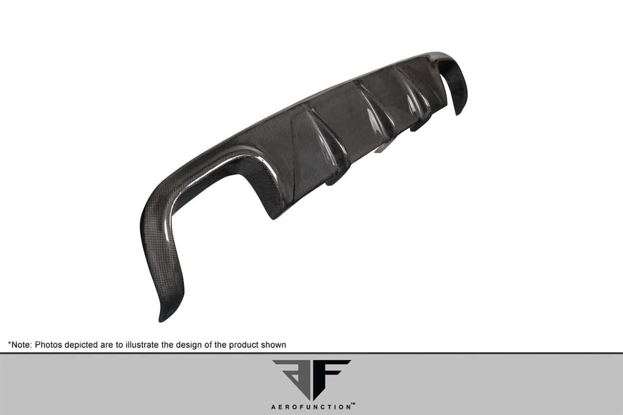 2009-2011 Porsche 911 Carrera AF-2 Style Rear Diffuser - Carbon Fiber
