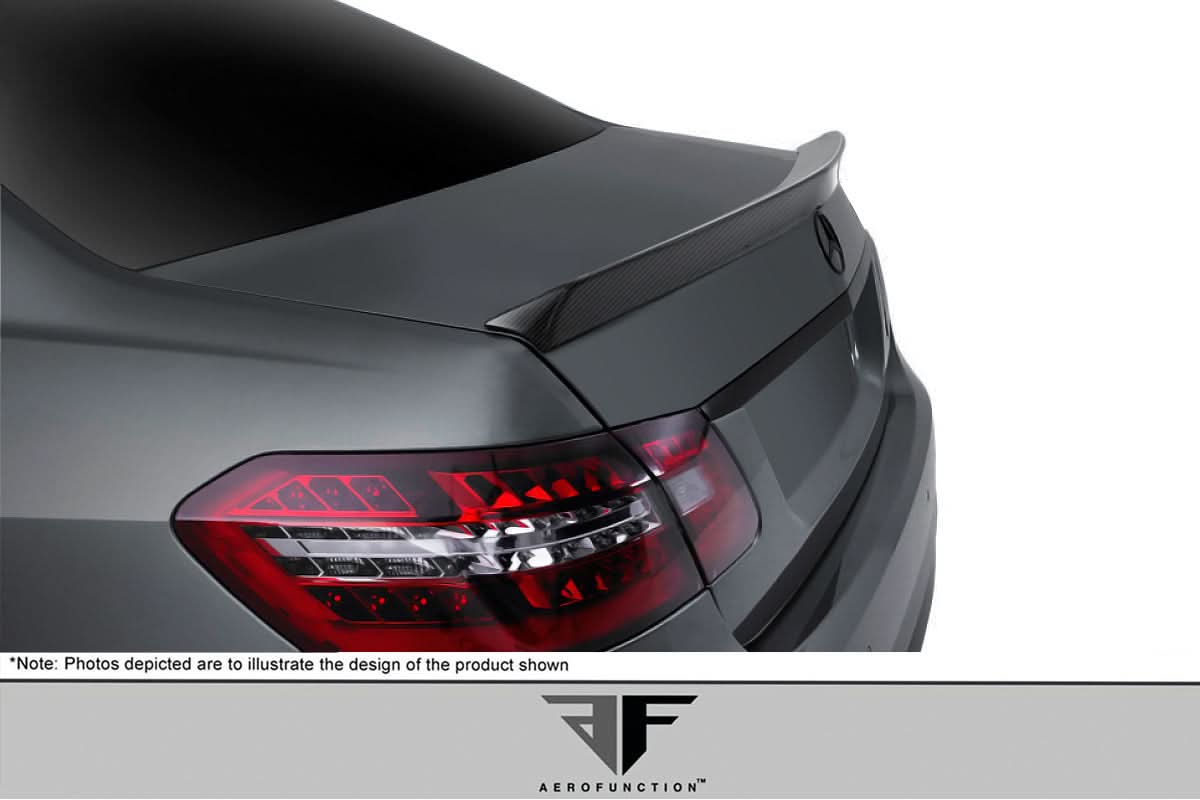 2010-2016 Mercedes E Class W212 AF-3 Style Trunk Spoiler - Carbon