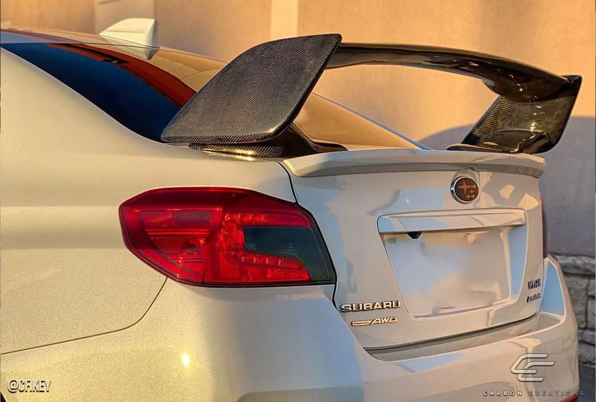 2008-2018 Subaru WRX STI STI Look Trunk Spoiler - Carbon Fiber