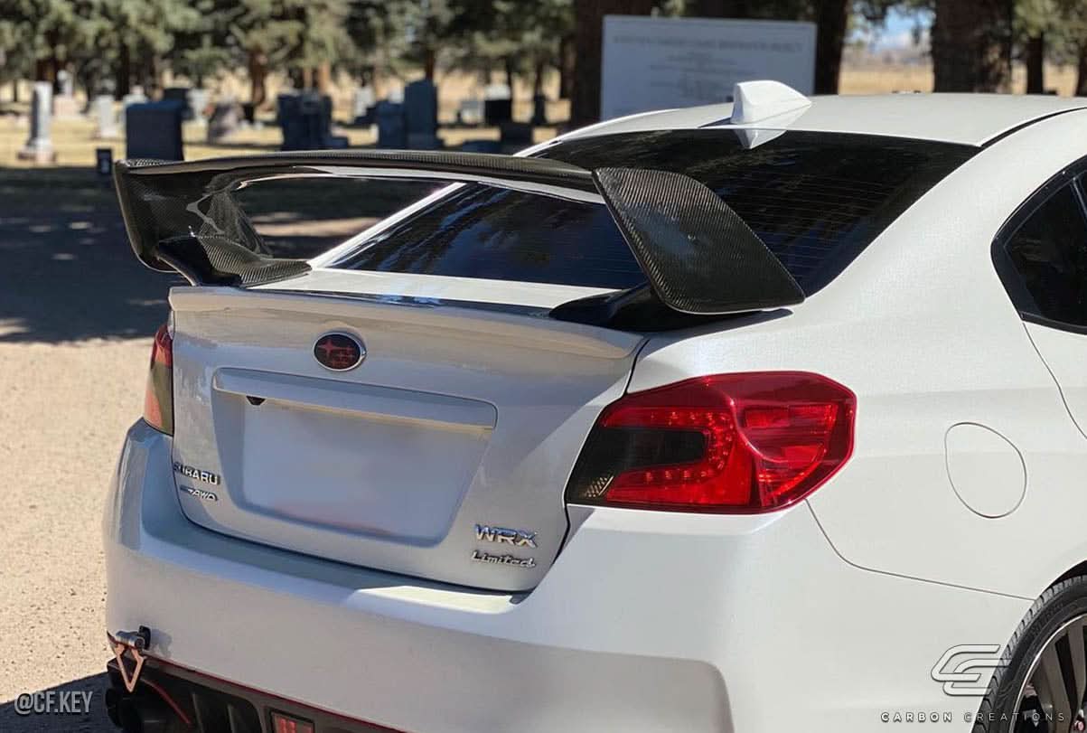 2008-2018 Subaru WRX STI STI Look Trunk Spoiler - Carbon Fiber