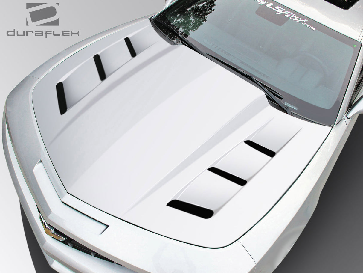 2010-2015 Chevrolet Camaro TS-1 Style Hood - 1 Piece - FRP