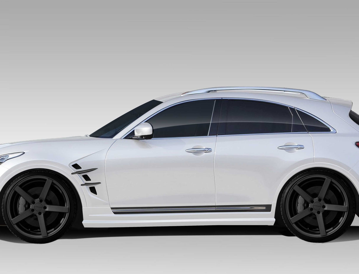 2009-2017 Infiniti FX35 FX50 QX70 CT-R Style Side Skirt Rocker Panels