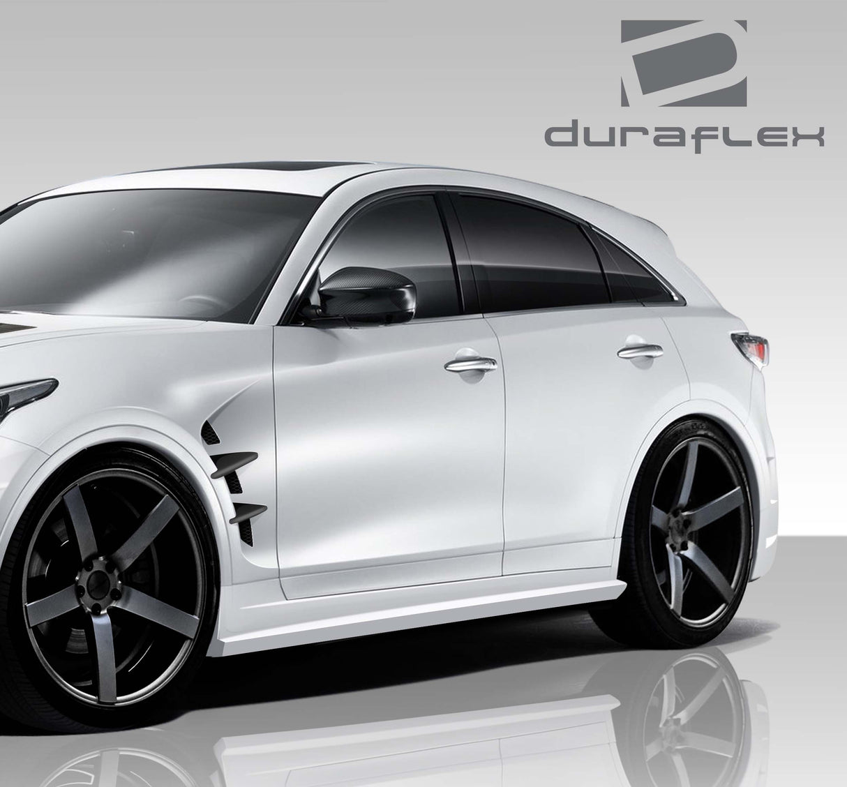 2009-2017 Infiniti FX35 FX50 QX70 CT-R Style Side Skirt Rocker Panels