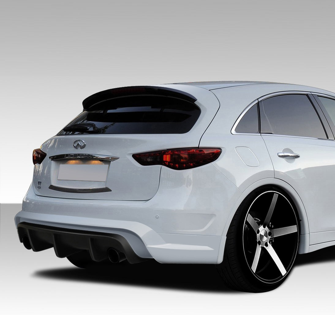 2009-2017 Infiniti FX35 FX50 QX70 CT-R Style Rear Bumper Cover - FRP