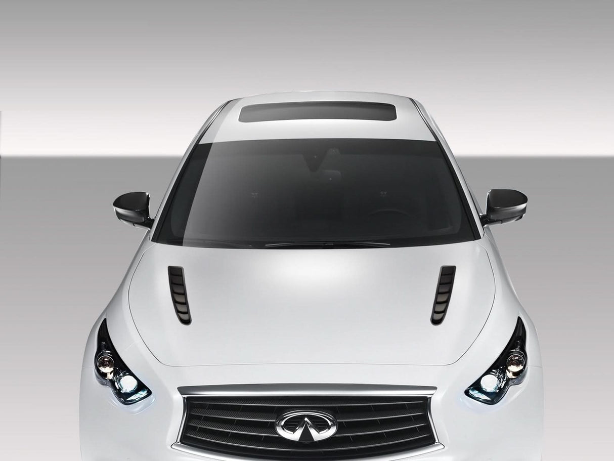 2009-2017 Infiniti FX35 FX50 QX70 CT-R Style Hood - 1 Piece - FRP