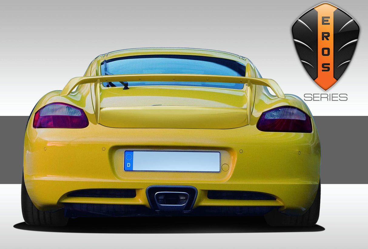 2006-2012 Porsche Cayman Eros Version 2 Style Wing Trunk Spoiler - FRP