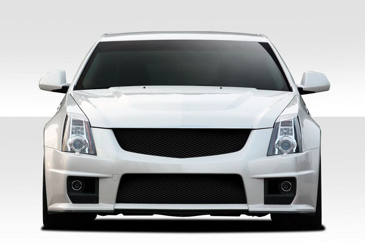 2008-2013 Cadillac CTS CTS-V Look Front Bumper Cover - 1 Piece - FRP