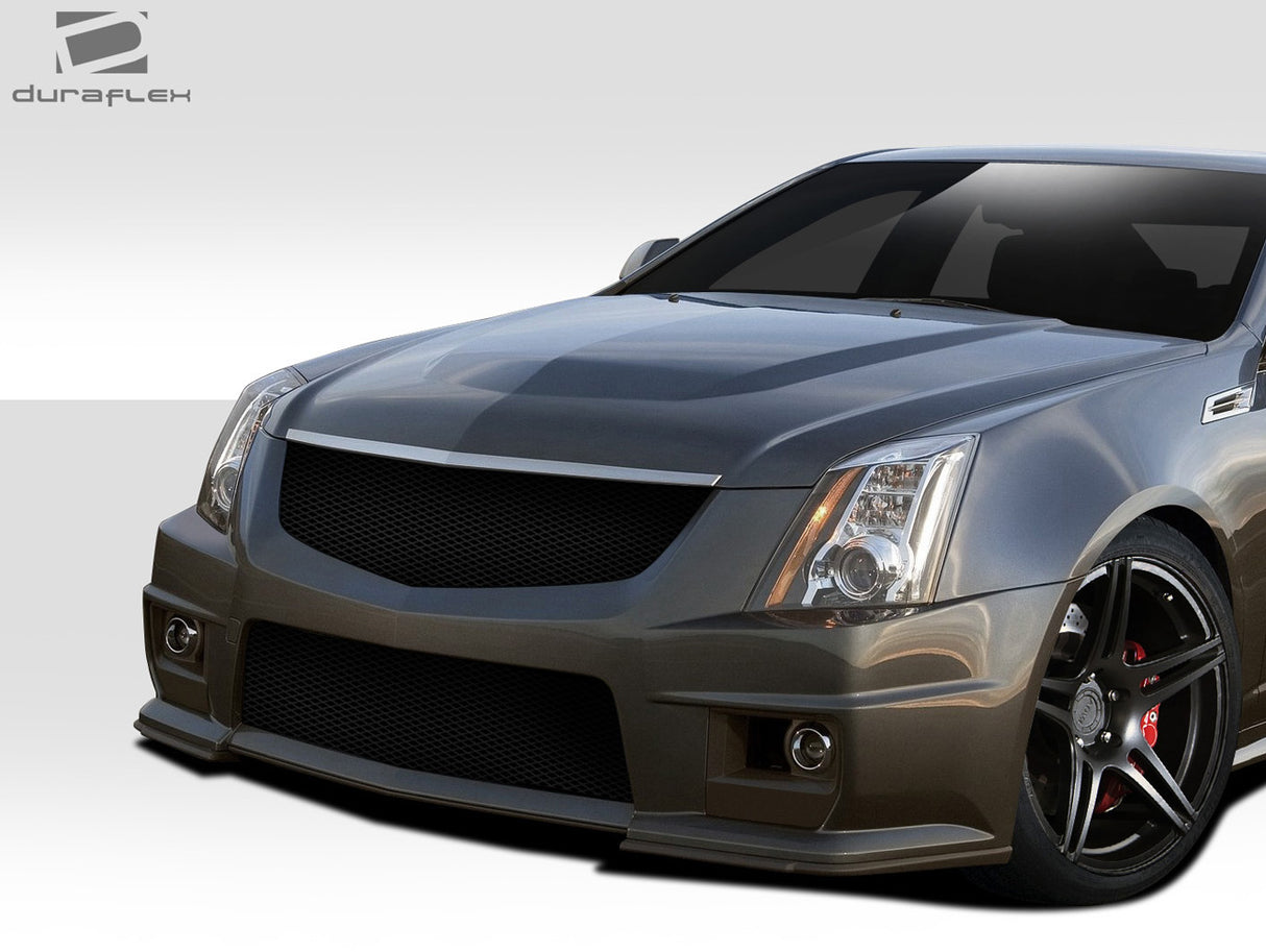 2008-2013 Cadillac CTS CTS-V Look Front Bumper Cover - 1 Piece - FRP