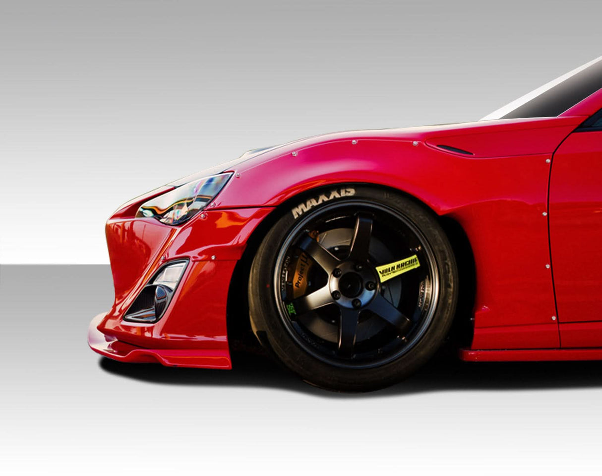 2013-2020 Scion FR-S GT500 Style Wide Body Front Fenders - FRP