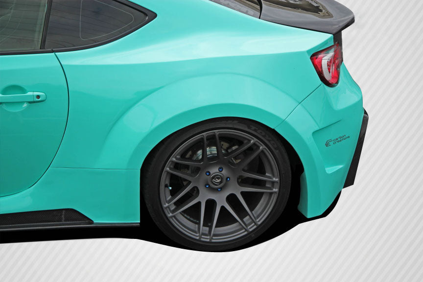 2013-2020 Toyota 86 86-R Style Wide Body Rear Fenders - FRP