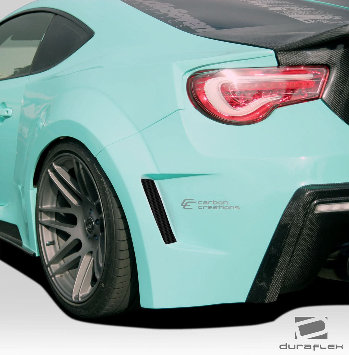 2013-2020 Toyota 86 86-R Style Wide Body Rear Fenders - FRP