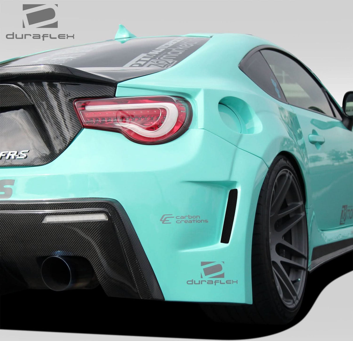 2013-2020 Toyota 86 86-R Style Wide Body Rear Fenders - FRP