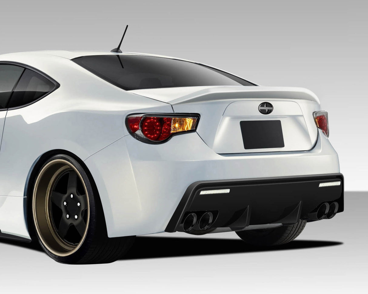 2013-2020 Toyota 86 86-R Style Rear Bumper Cover 1 Piece - FRP