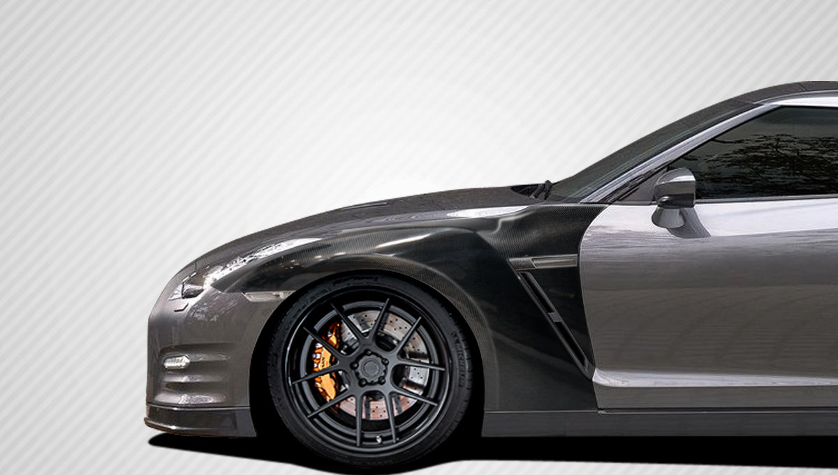 2009-2021 Nissan GT-R R35 OEM Look Fenders - 4 Piece Carbon Fiber