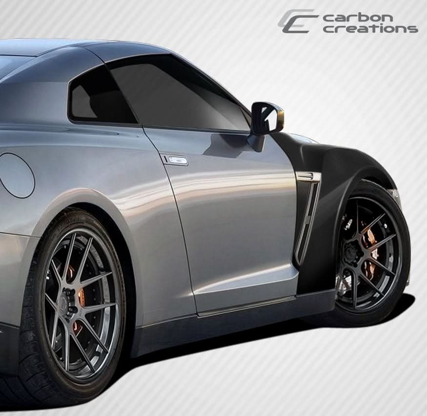 2009-2021 Nissan GT-R R35 OEM Look Fenders - 4 Piece Carbon Fiber