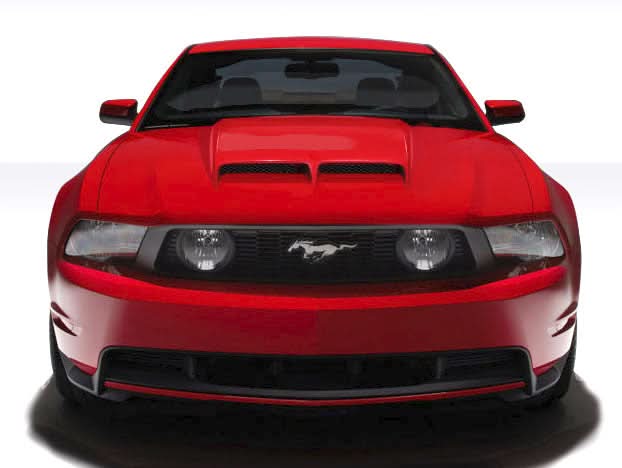 2010-2012 Ford Mustang CVX Version 2 Style Hood - FRP