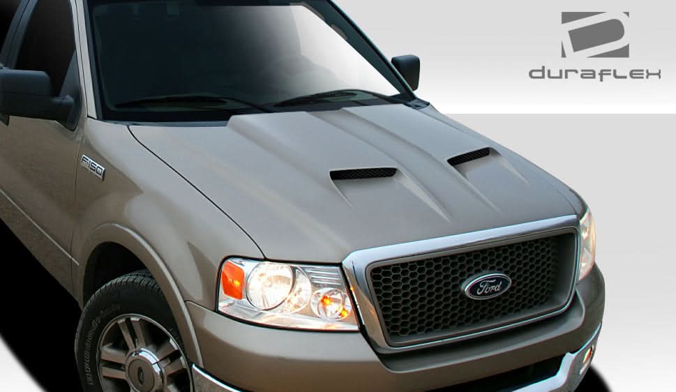 2004-2008 Ford F-150 CVX Style Hood - 1 Piece - FRP