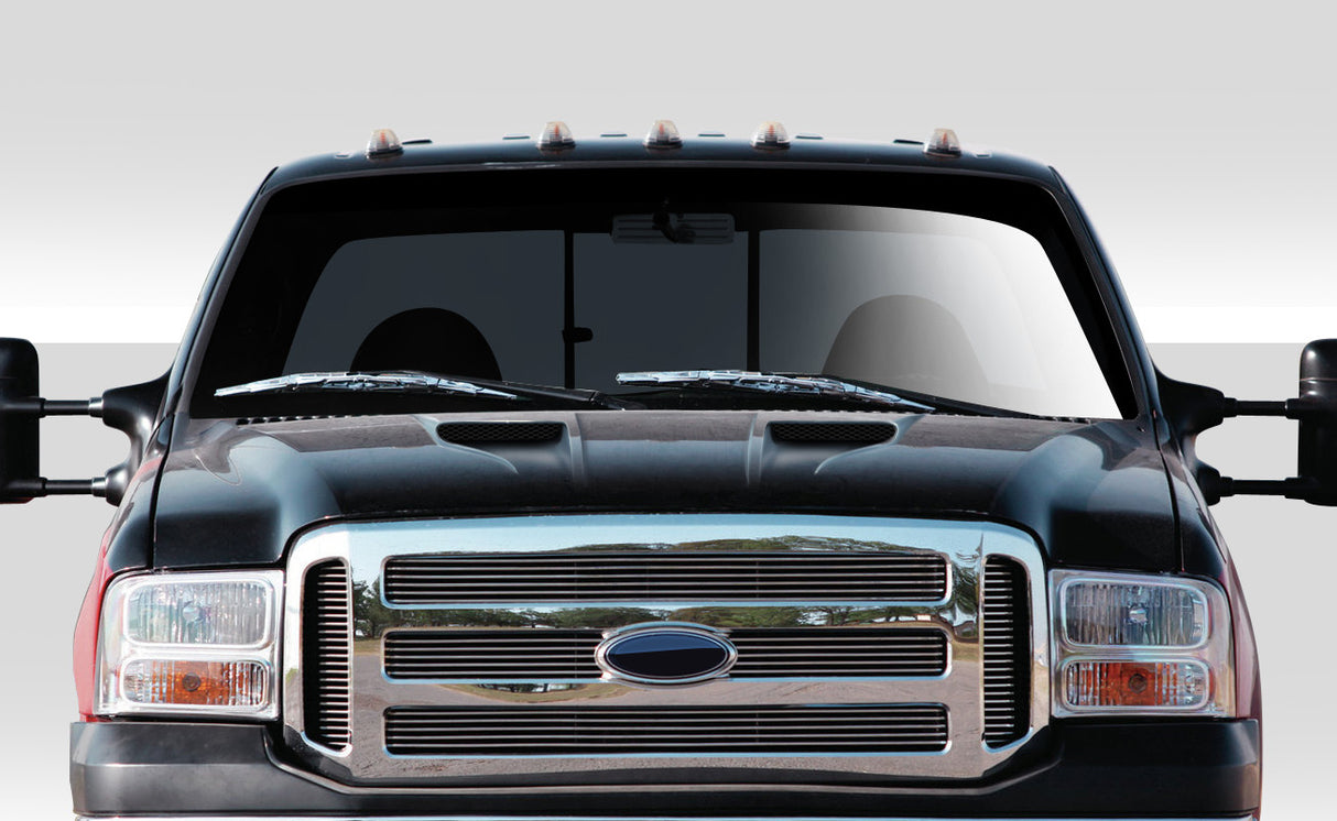 1999-2007 Ford F250 F350 F450 F550 CVX Version 2 Style Hood - FRP