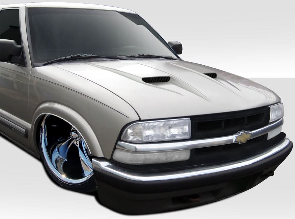 1994-2004 Chevrolet S-10 CVX Style Hood - 1 Piece - FRP