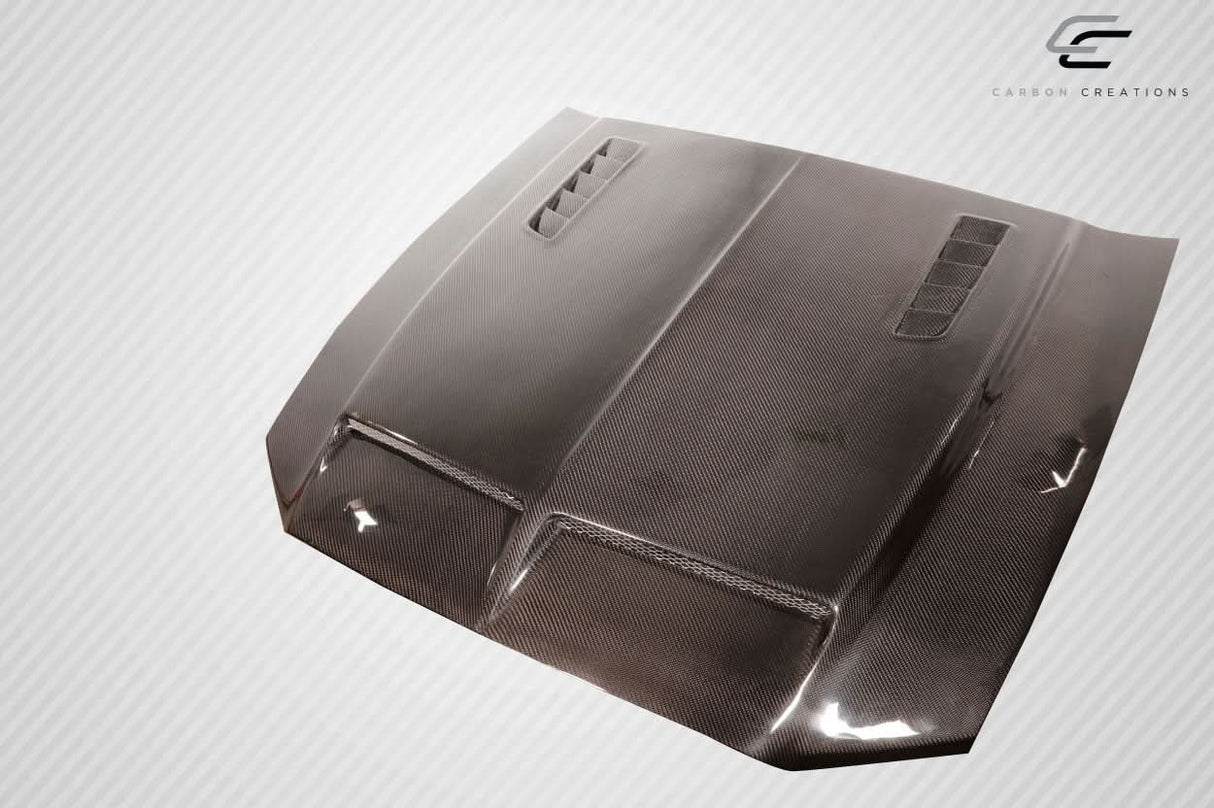 2013-2014 Ford Mustang GT500 Style Hood - Carbon Fiber