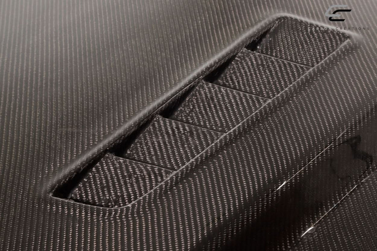 2013-2014 Ford Mustang GT500 Style Hood - Carbon Fiber