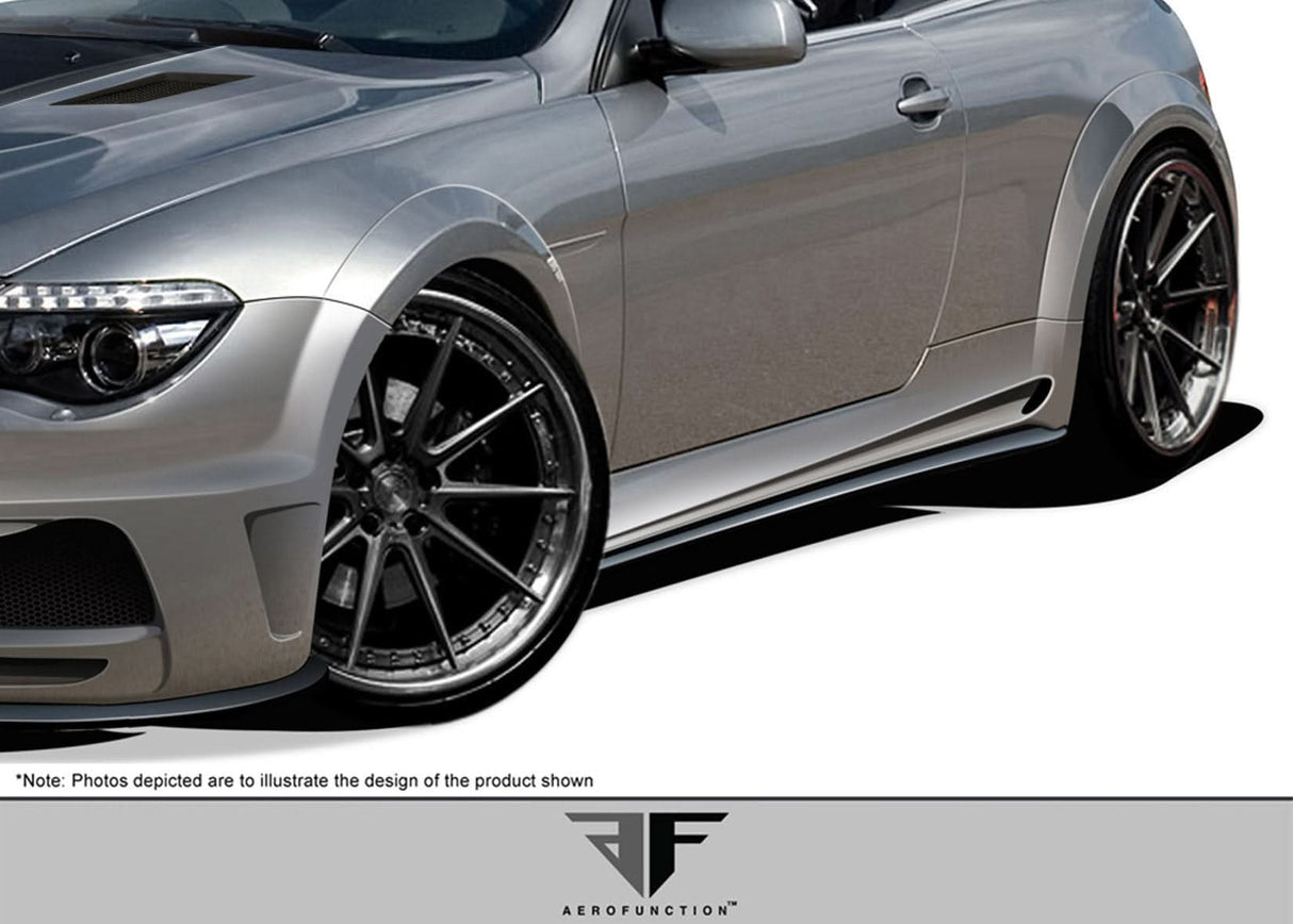2004-2010 BMW 6 Series AF-2 Style Wide Body Side Skirts - FRP