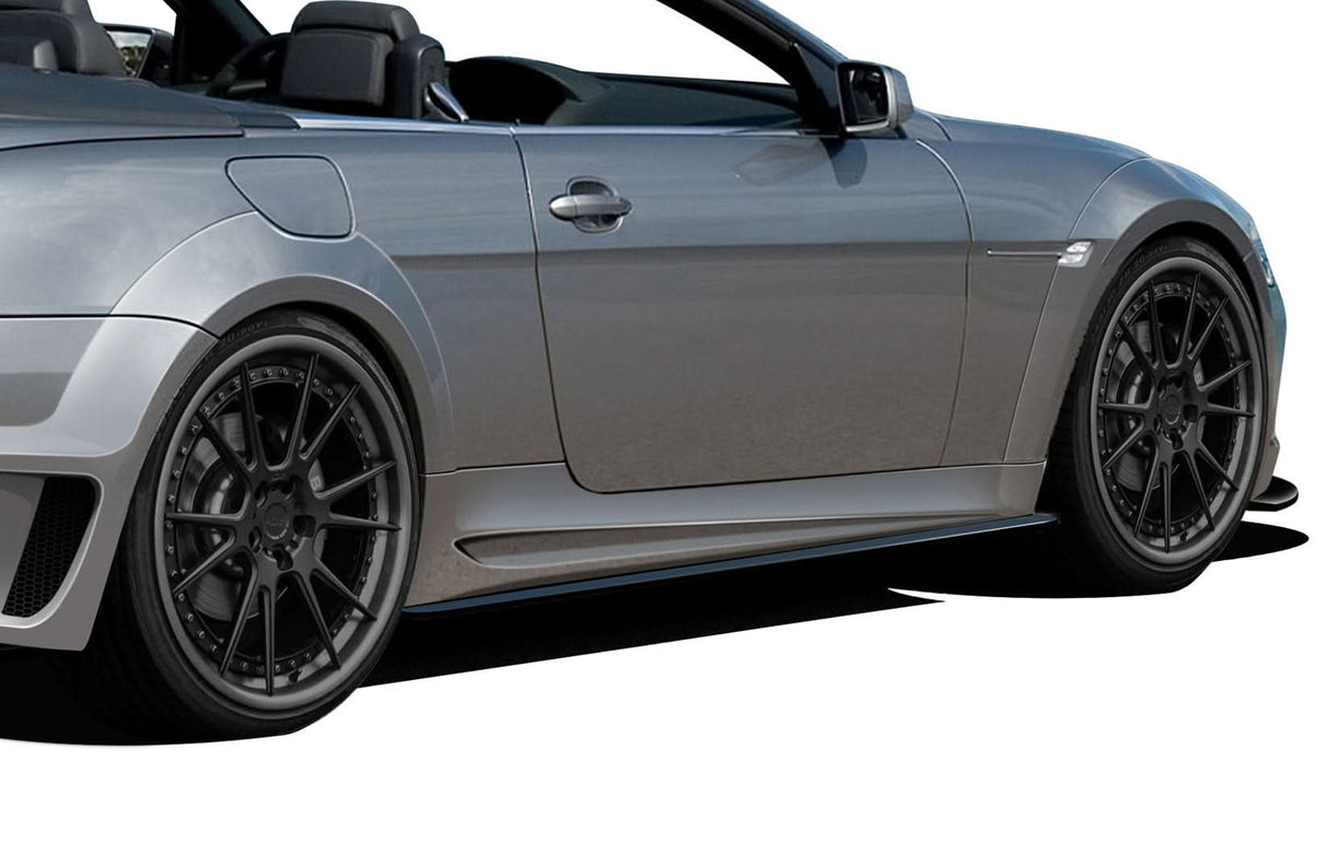 2004-2010 BMW 6 Series AF-2 Style Wide Body Side Skirts - FRP