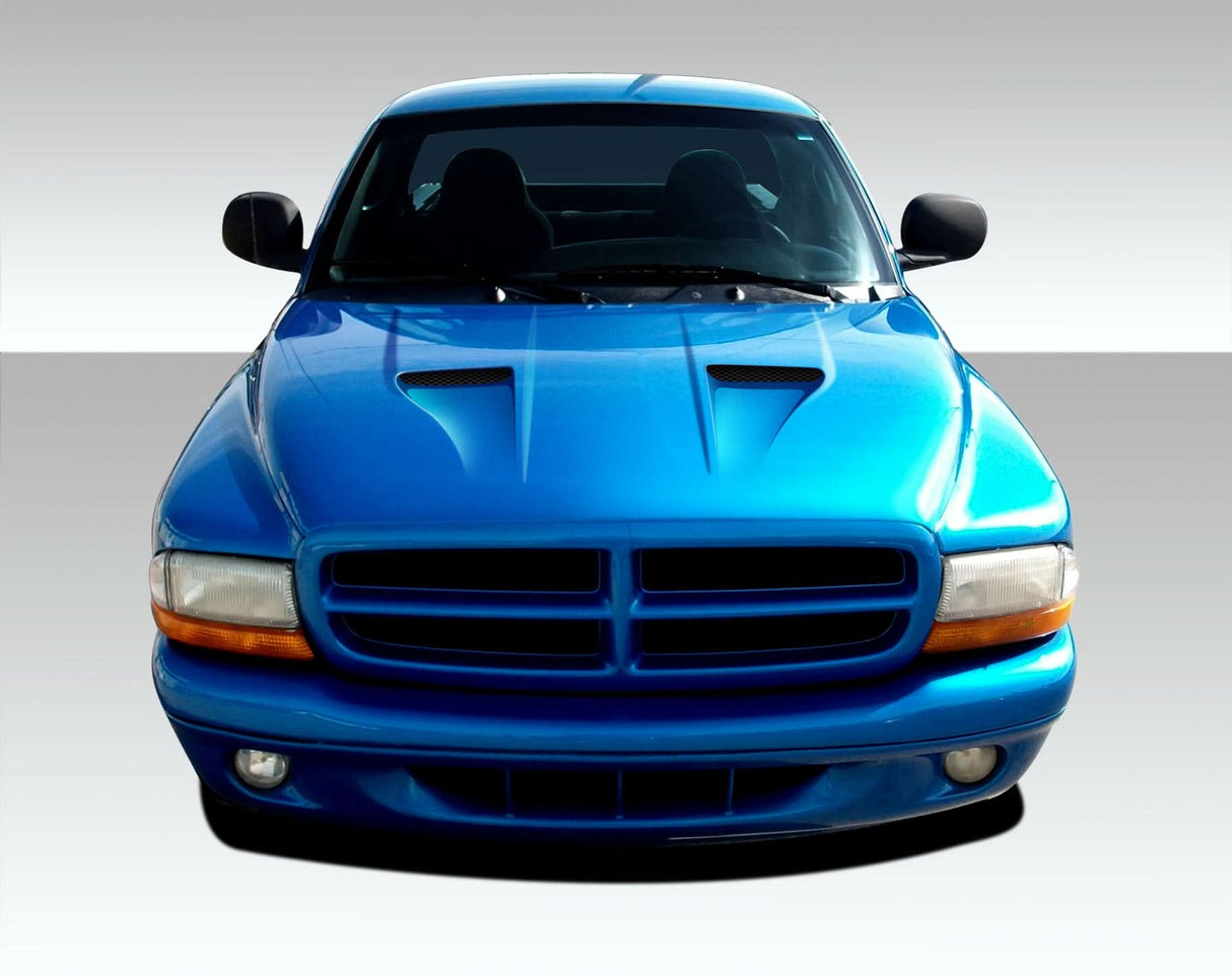 1997-2004 Dodge Dakota/Durango CVX Style Hood - 1 Piece - FRP