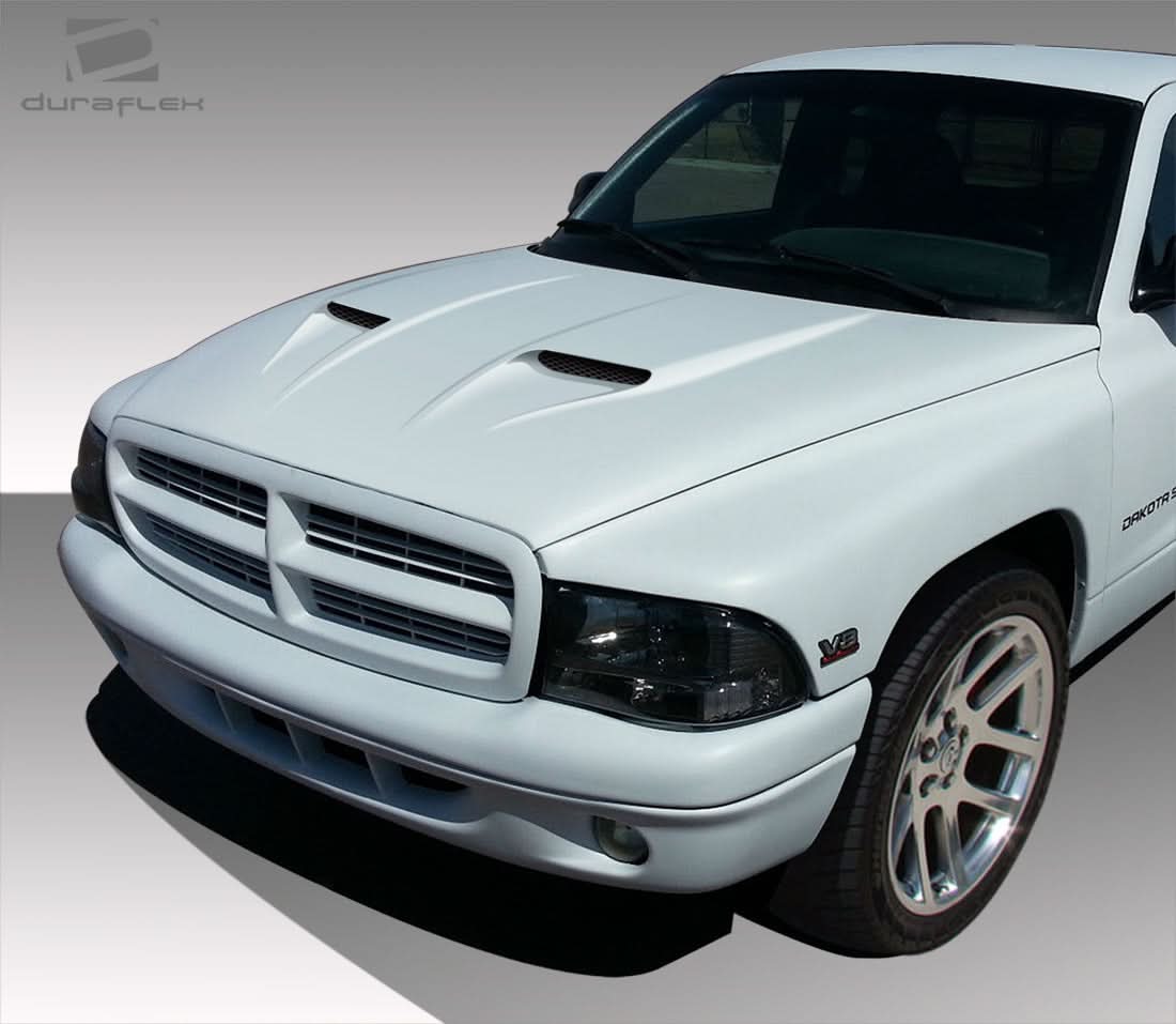 1997-2004 Dodge Dakota/Durango CVX Style Hood - 1 Piece - FRP