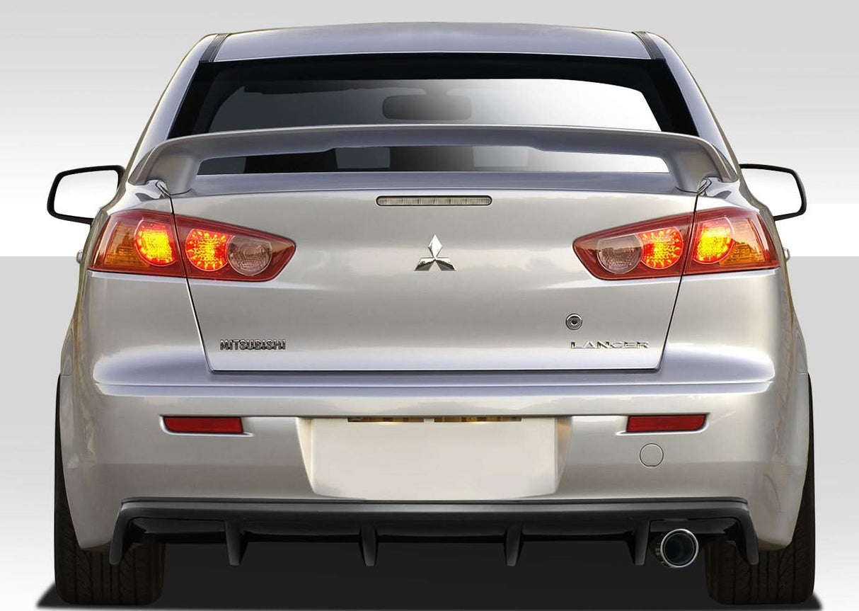 2008-2017 Mitsubishi Lancer M Power Style Rear Diffuser - FRP