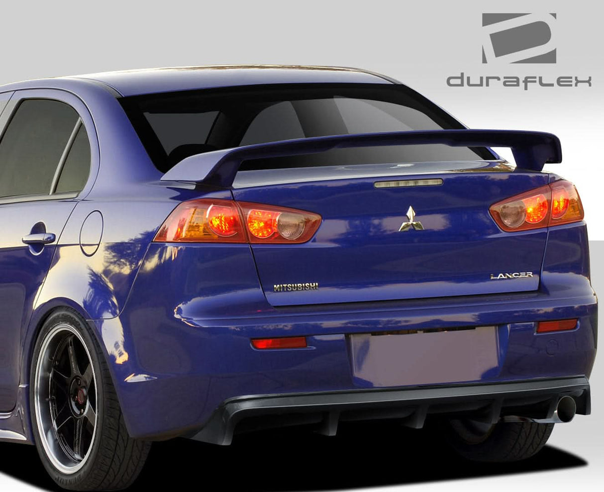 2008-2017 Mitsubishi Lancer M Power Style Rear Diffuser - FRP